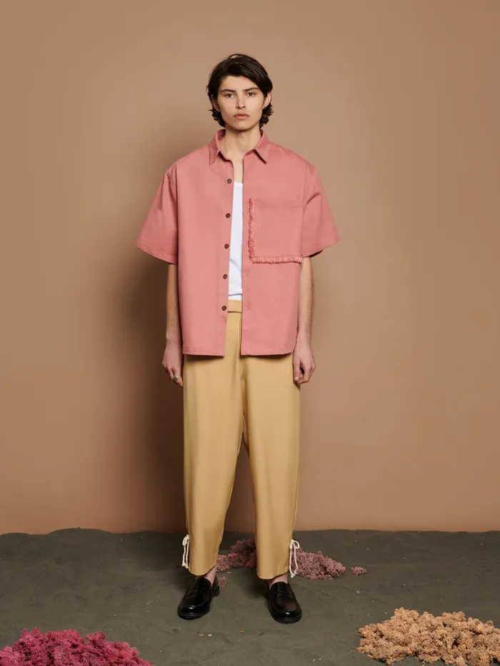 Womenswear Tops Sister Jane Cole Pocket Boxy Shirt Blush Pink