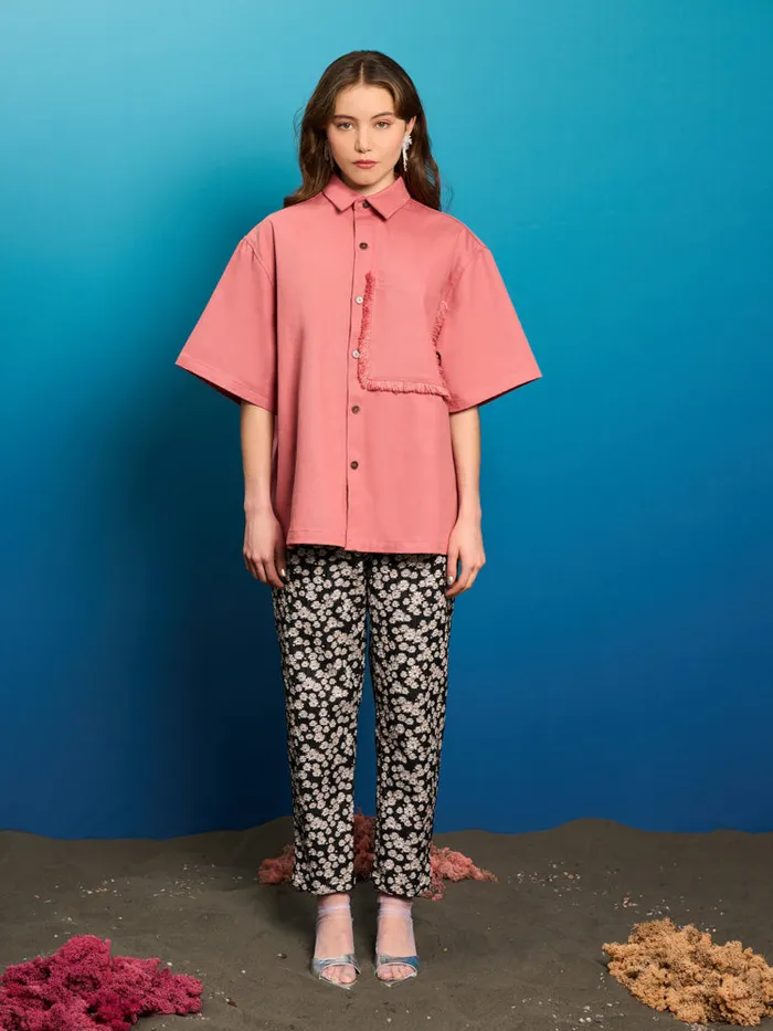 Womenswear Tops Sister Jane Cole Pocket Boxy Shirt Blush Pink