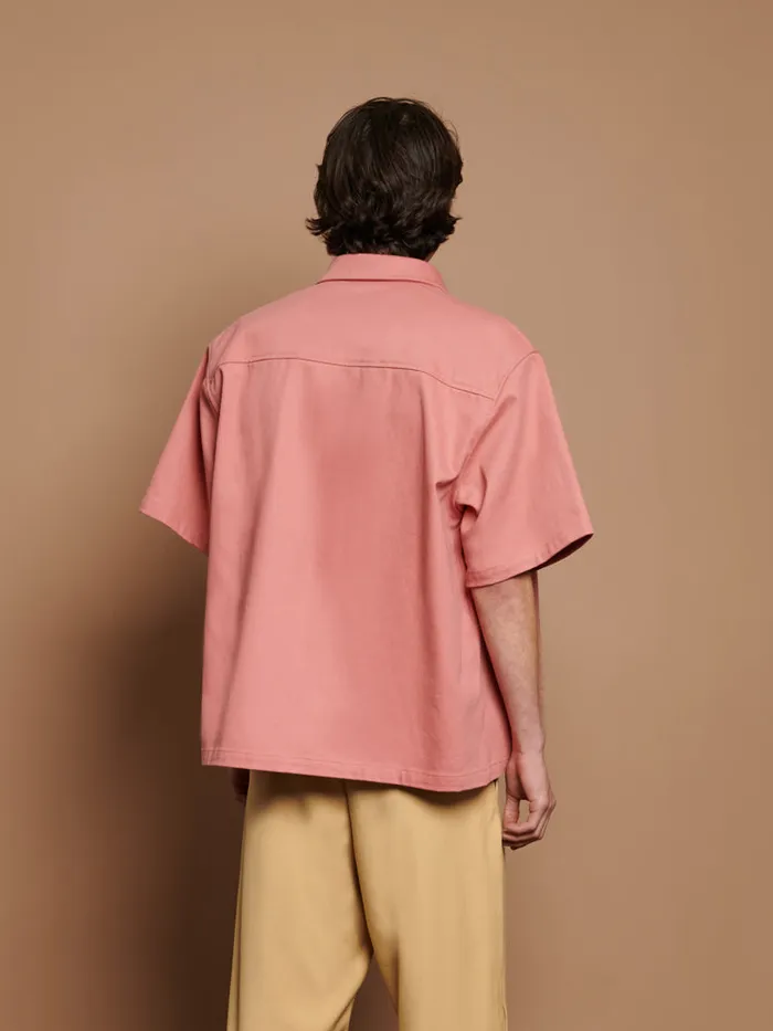 Womenswear Tops Sister Jane Cole Pocket Boxy Shirt Blush Pink