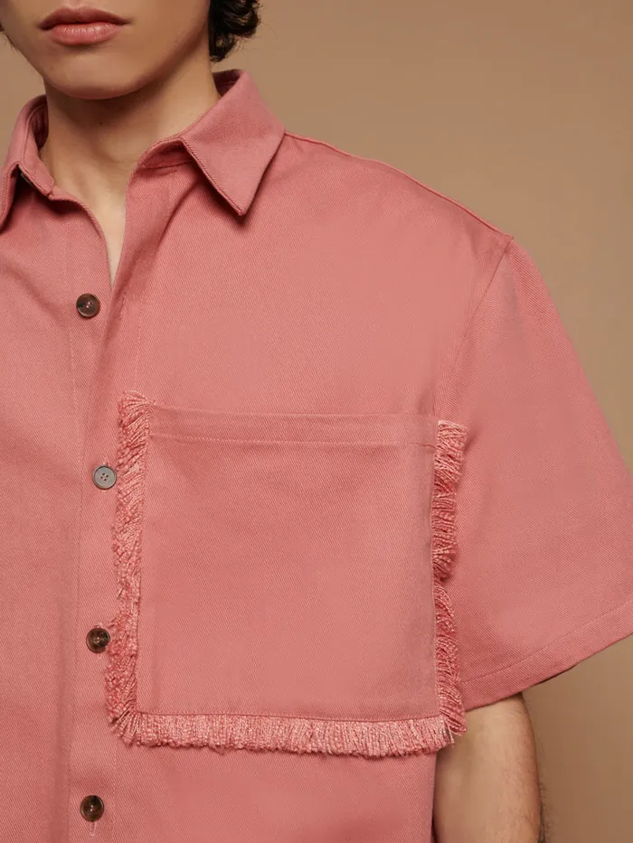 Womenswear Tops Sister Jane Cole Pocket Boxy Shirt Blush Pink