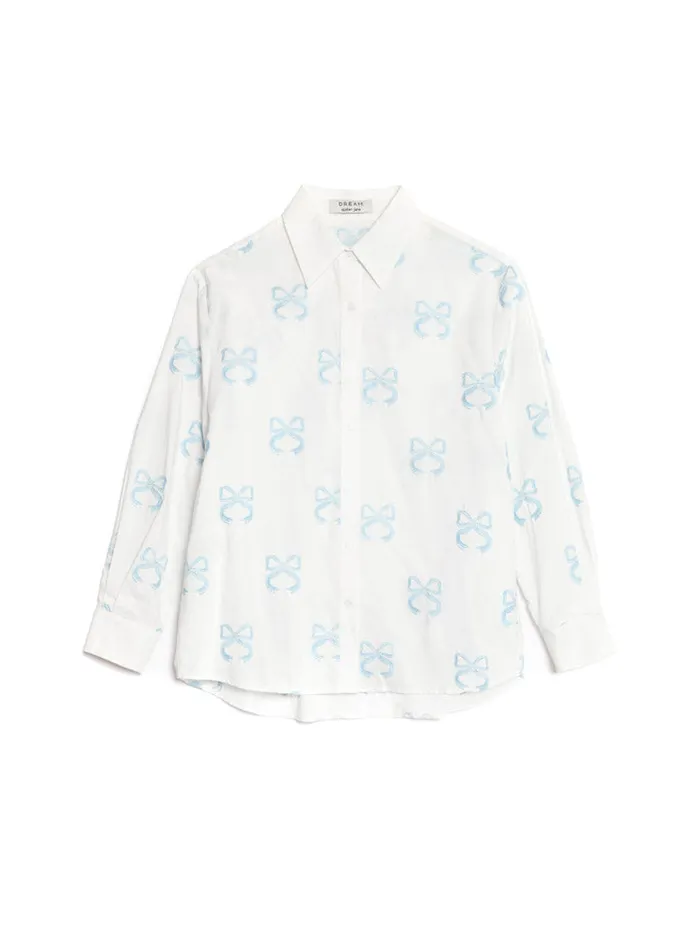 Womenswear Tops Sister Jane DREAM Cassia Embroidered Shirt Pearl White