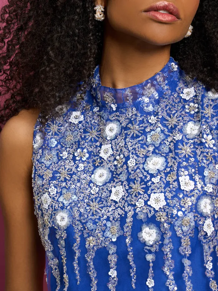 Womenswear Tops Sister Jane DREAM Flow Sequin Top Indigo Blue Womenswear Tops Sister Jane DREAM Flow Sequin Top Indigo Blue