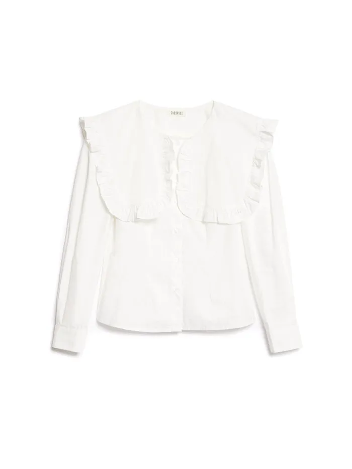 Womenswear Tops Sister Jane Ghospell Christy Collar Blouse Pearl Ivory