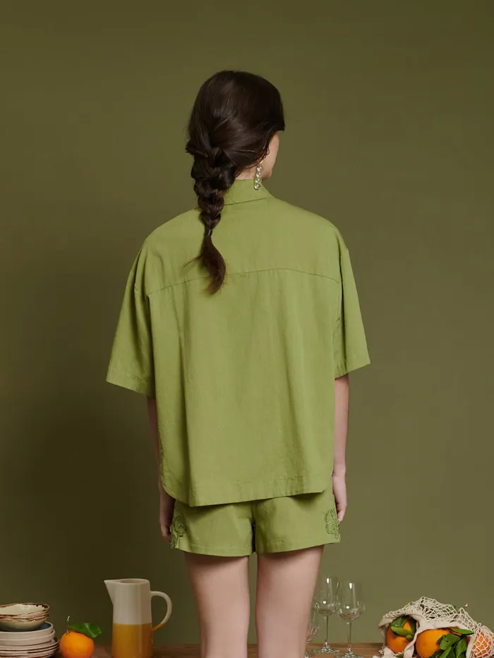 Womenswear Tops Sister Jane Ghospell Gina High Low Top Moss Green