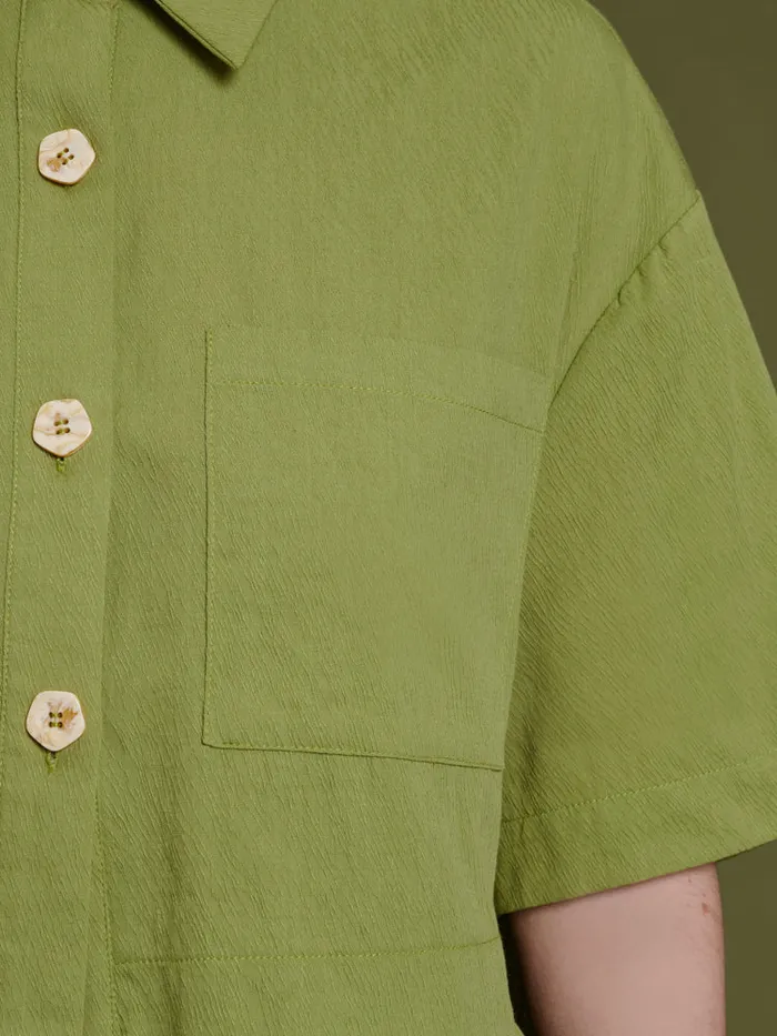 Womenswear Tops Sister Jane Ghospell Gina High Low Top Moss Green