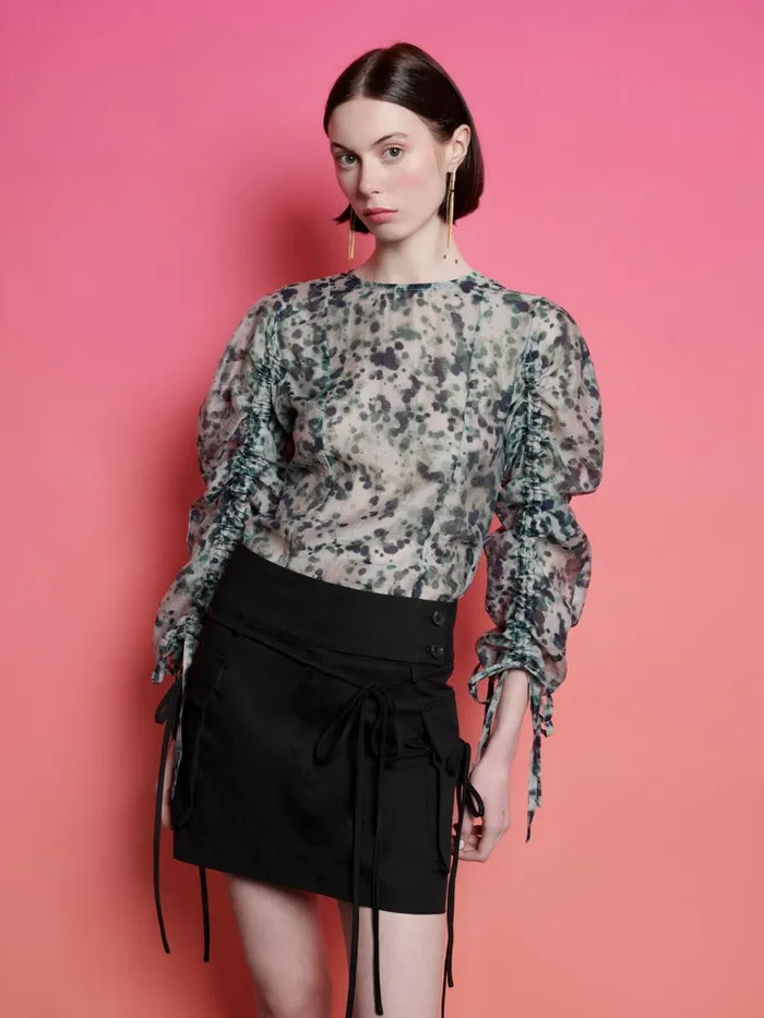 Womenswear Tops Sister Jane Ghospell Nina Printed Top Aquarelle