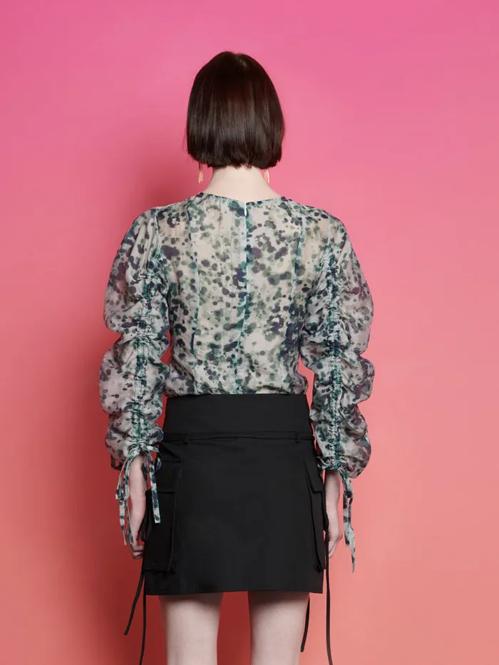 Womenswear Tops Sister Jane Ghospell Nina Printed Top Aquarelle