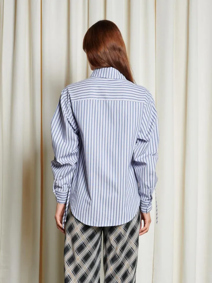 Womenswear Tops Sister Jane Ghospell Skye Striped Shirt Navy Blue Stripes