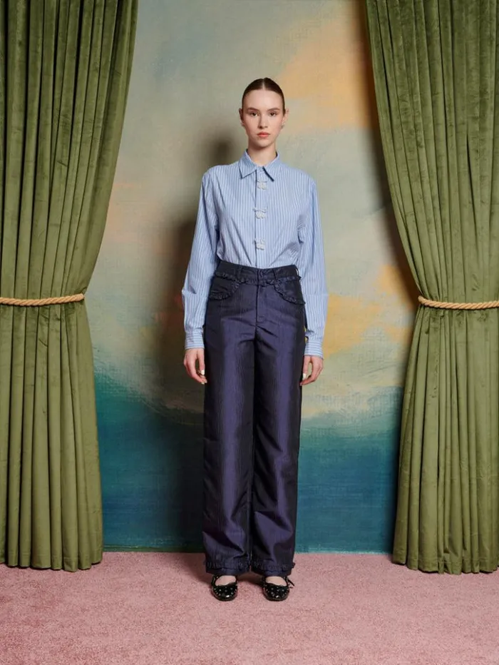 Womenswear Tops Sister Jane Penny Stripe Shirt Stripe Blue
