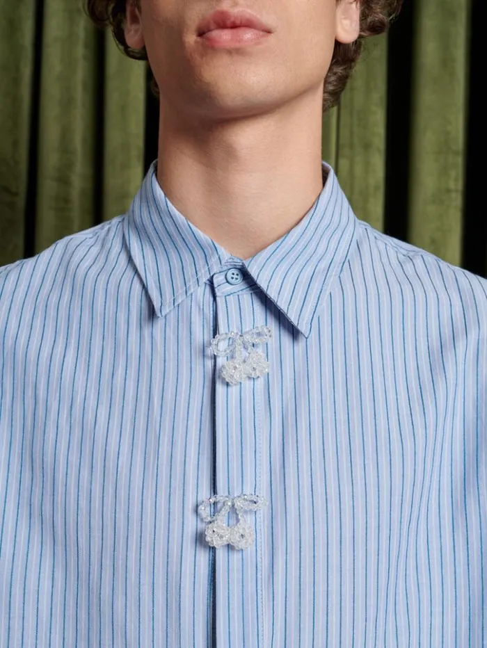 Womenswear Tops Sister Jane Penny Stripe Shirt Stripe Blue