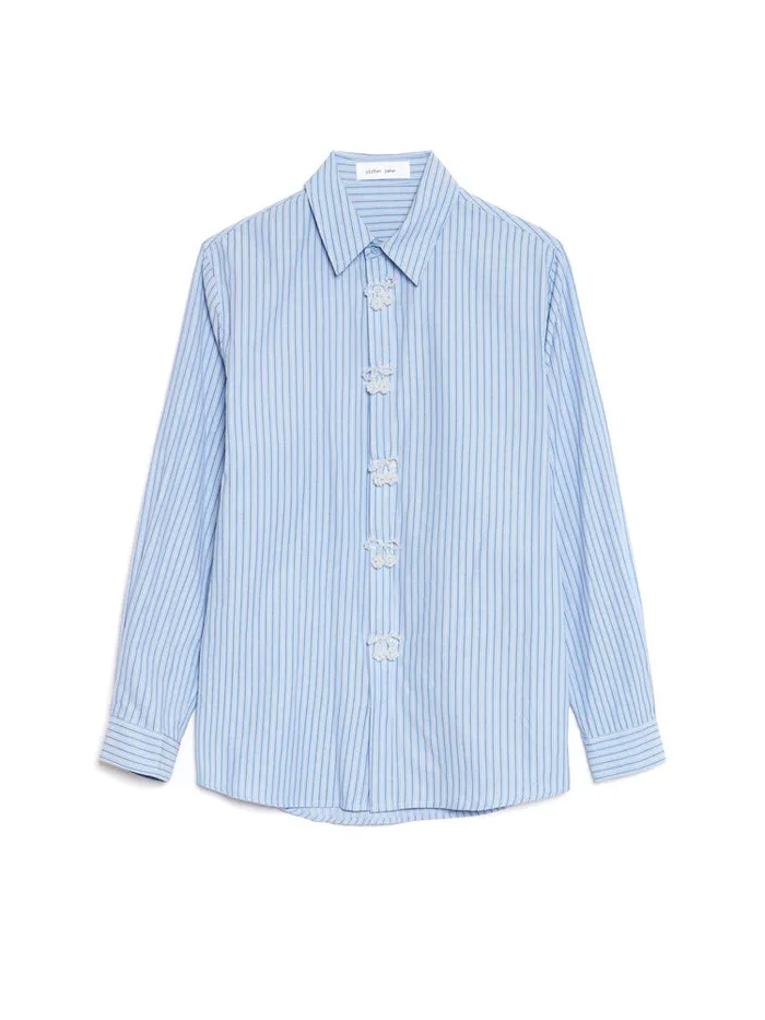 Womenswear Tops Sister Jane Penny Stripe Shirt Stripe Blue