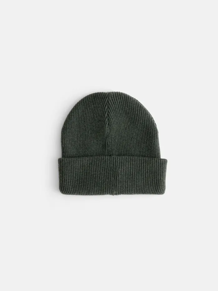 Wool Cotton Beanie Heather Olive Women Alex Mill