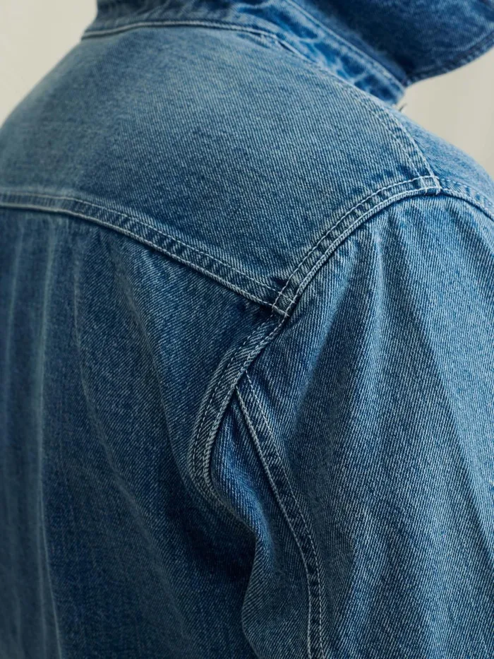 Work Jacket In Vintage Wash Denim Men Alex Mill Denim