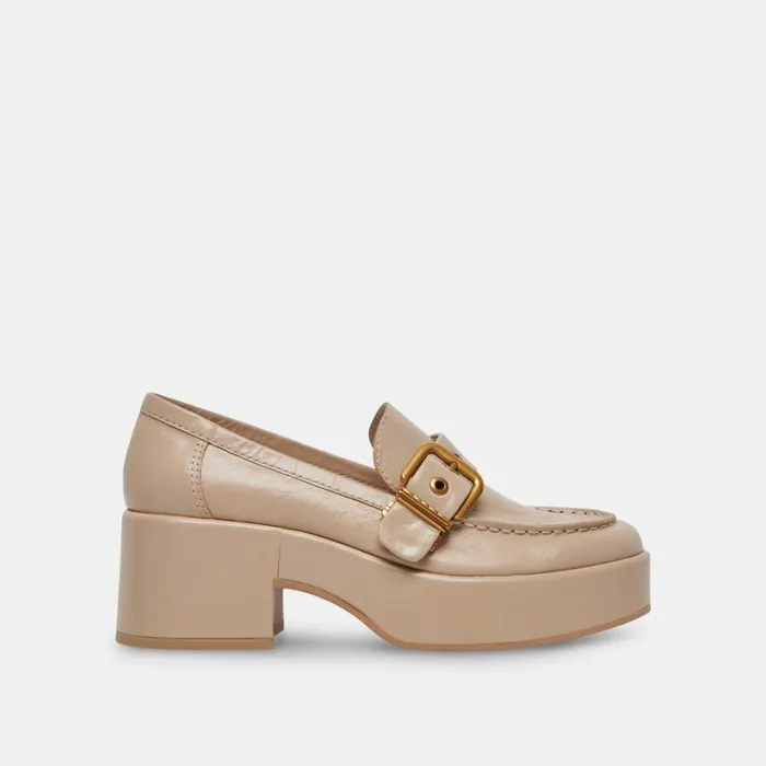 Yonder Loafers Sesame Crinkle Patent Women Dolce Vita Flats and Loafers