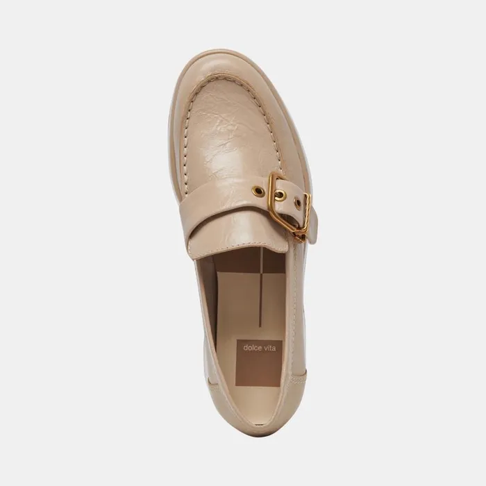 Yonder Loafers Sesame Crinkle Patent Women Dolce Vita Flats and Loafers