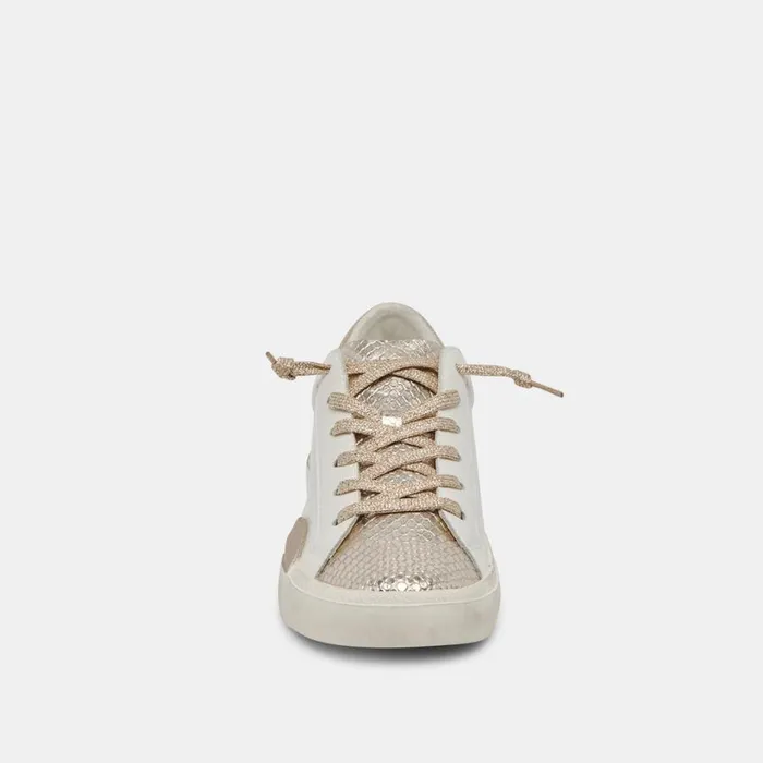 Zina Sneakers White Gold Leather Women Dolce Vita PreOrder