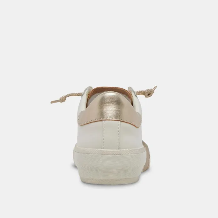 Zina Sneakers White Gold Leather Women Dolce Vita PreOrder