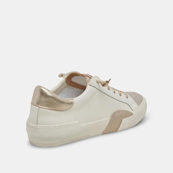 Zina Sneakers White Gold Leather Women Dolce Vita PreOrder