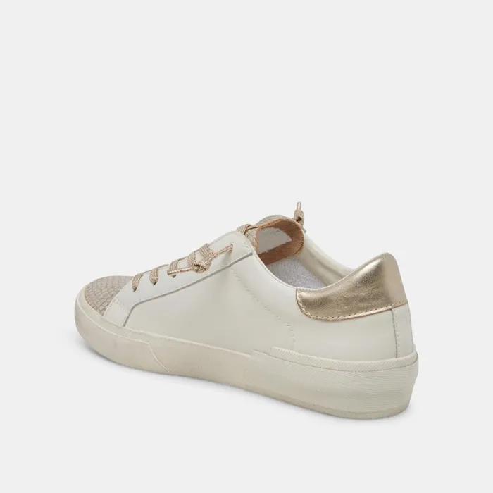Zina Sneakers White Gold Leather Women Dolce Vita PreOrder