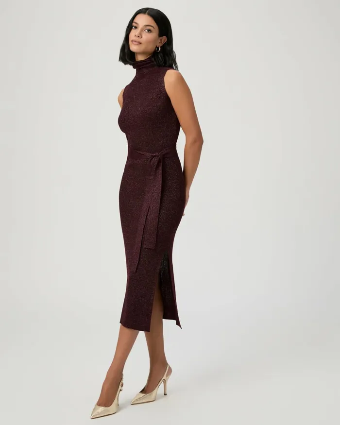 Zoelle Dress 8211 Burgundy Sparkle Women PAIGE Dresses