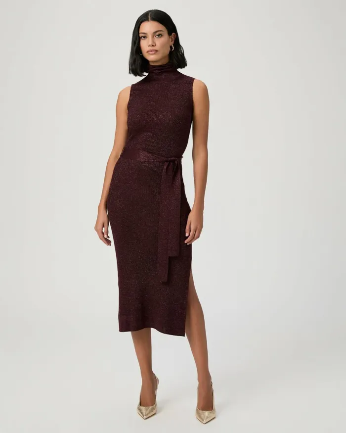Zoelle Dress 8211 Burgundy Sparkle Women PAIGE Dresses Zoelle Dress 8211 Burgundy Sparkle Women PAIGE Dresses